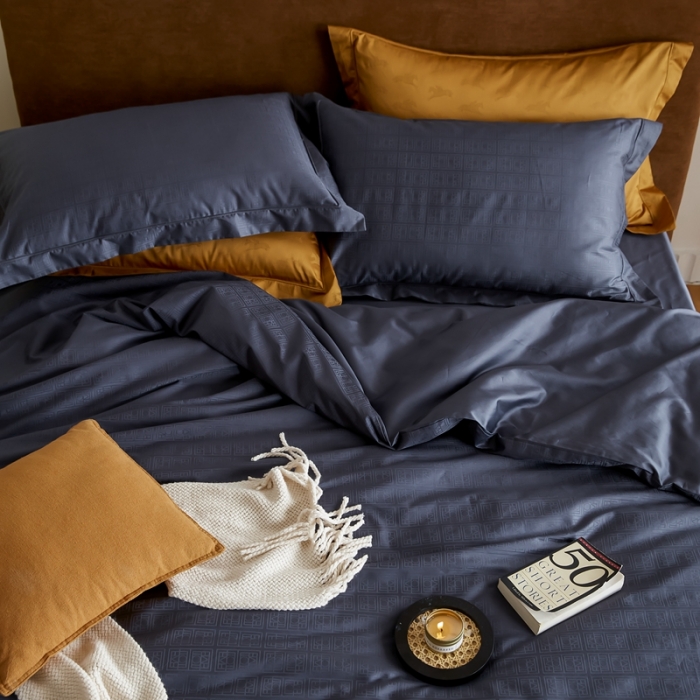 91家纺网 家纺一手货源 找家纺 优然居 2021新款提花四件套 卢卡斯