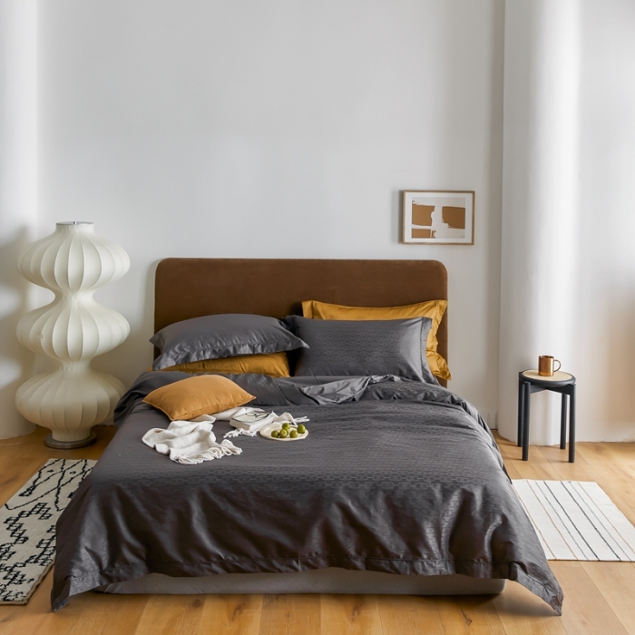 91家纺网 家纺一手货源 找家纺 优然居 2021新款提花四件套 思琳