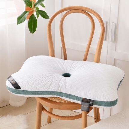 91家纺网 家纺一手货源 找家纺 全棉绗缝护耳护颈枕芯 助眠护颈护耳O型保健枕芯