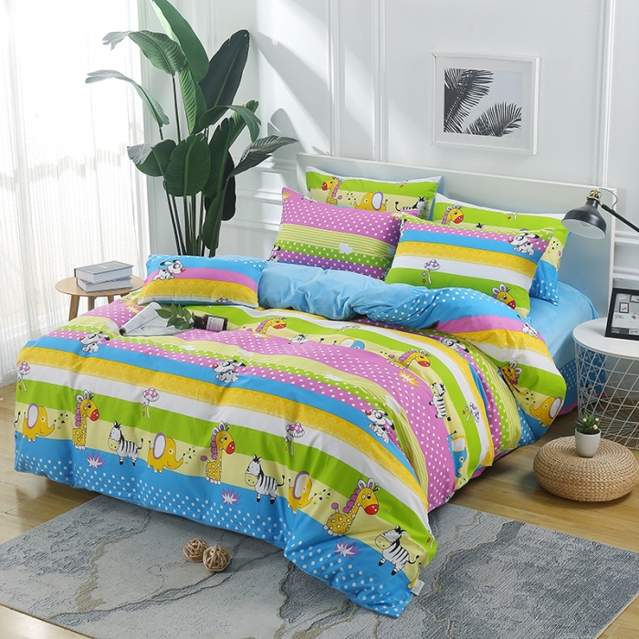 91家纺网 家纺一手货源 找家纺 （总）雨萝家纺 2021新款棉加绒水晶牛奶法莱绒四件套