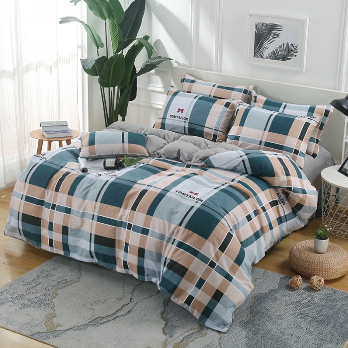 91家纺网 家纺一手货源 找家纺 （总）雨萝家纺 2021新款棉加绒水晶牛奶法莱绒四件套