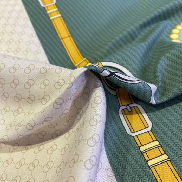 91家纺网 家纺一手货源 找家纺 金爱家 2021新款全棉13372四件套条格简约系列布鲁斯