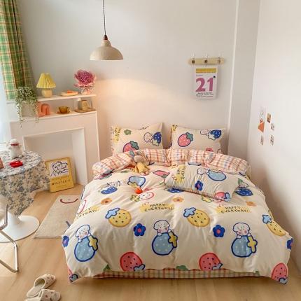 91家纺网 家纺一手货源 找家纺 （总）梦家居 2021春季新品全棉小清新四件套