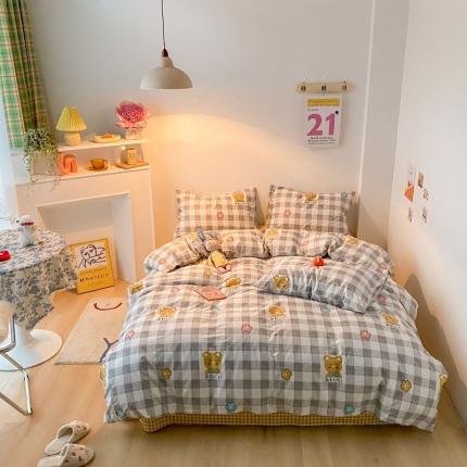 91家纺网 家纺一手货源 找家纺 （总）梦家居 2021春季新品全棉小清新四件套