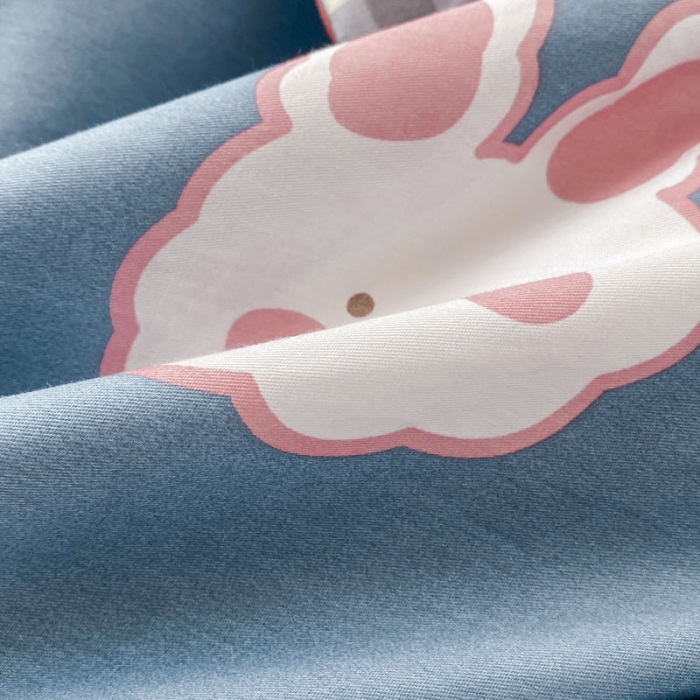 91家纺网 家纺一手货源 找家纺 梦家居 2021春季新品全棉小清新四件套 安迪小熊