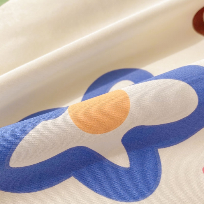 91家纺网 家纺一手货源 找家纺 梦家居 2021春季新品全棉小清新四件套 大脸熊