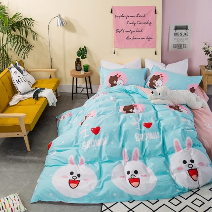 91家纺网 家纺一手货源 找家纺 (总)绵庭家纺 2017新款全棉12868系列四件套