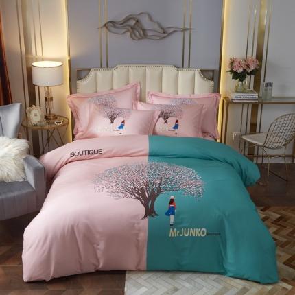 91家纺网 家纺一手货源 找家纺 （总）启航 2021年爆款全棉春夏新品四件套