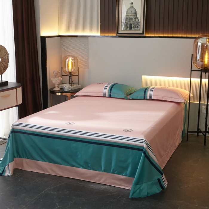 91家纺网 家纺一手货源 找家纺 启航 2021年爆款全棉春夏新品四件套 潮流粉