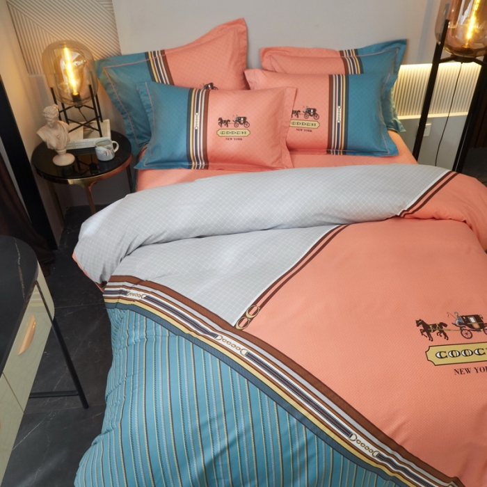 91家纺网 家纺一手货源 找家纺 启航 2021年爆款全棉春夏新品四件套 皇家绅士