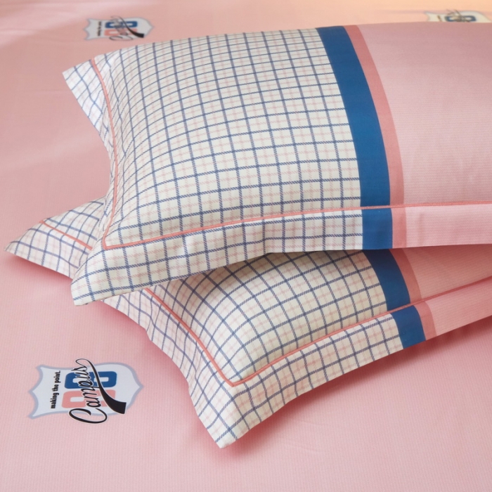 91家纺网 家纺一手货源 找家纺 启航 2021年爆款全棉春夏新品四件套 玛格丽粉