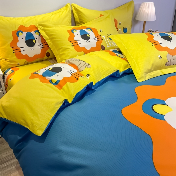 91家纺网 家纺一手货源 找家纺 （总）金爱家  2021新款13372大版全棉卡通四件套