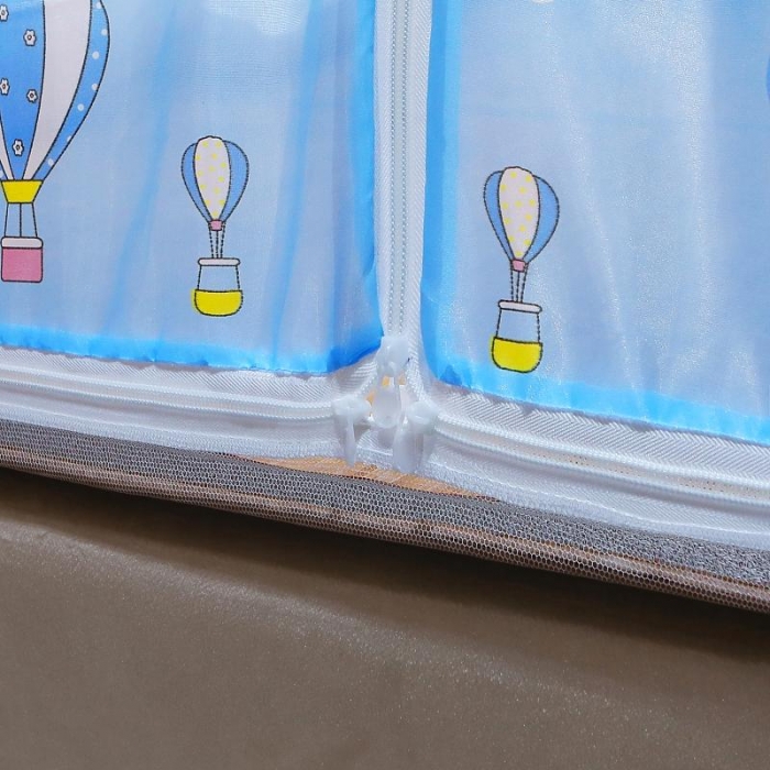 91家纺网 家纺一手货源 找家纺 爱洛 2021新款蒙古包蚊帐 热气球-天蓝色