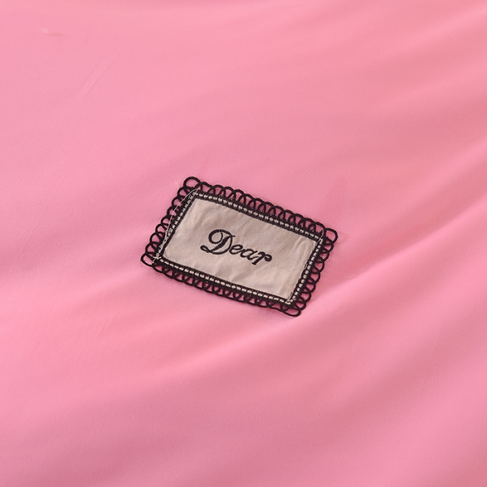 91家纺网 家纺一手货源 找家纺 梦之岛2021新款倾心韩版磨毛蕾丝床单款床裙款四件套 倾心-公主粉