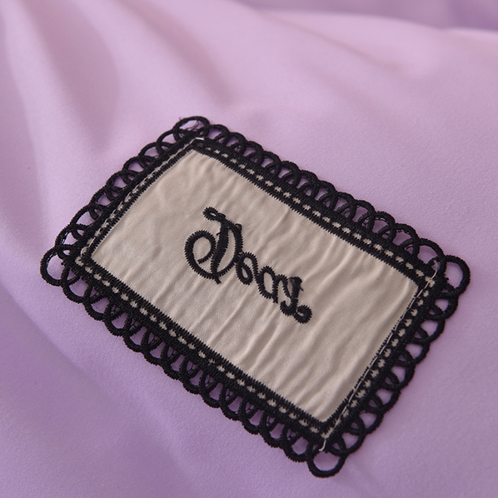 91家纺网 家纺一手货源 找家纺 梦之岛2021新款倾心韩版磨毛蕾丝床单款床裙款四件套 倾心-贵族紫