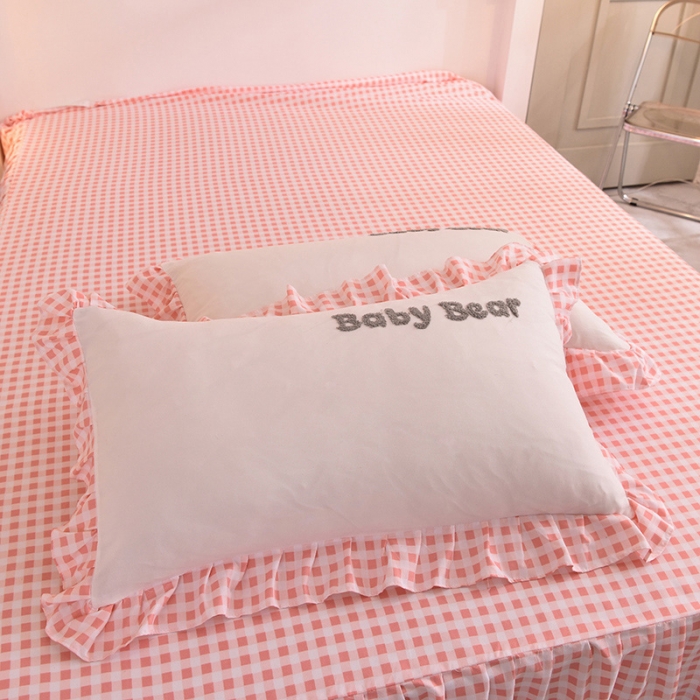 91家纺网 家纺一手货源 找家纺 （总）梦之岛2021新款韩版磨毛床单款床裙款四件套玩偶熊系列