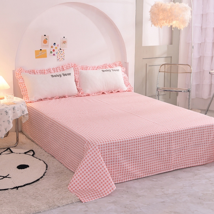 91家纺网 家纺一手货源 找家纺 （总）梦之岛2021新款韩版磨毛床单款床裙款四件套玩偶熊系列