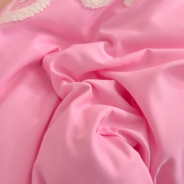 91家纺网 家纺一手货源 找家纺 梦之岛2021新款韩版磨毛床单款床裙款四件套玩偶熊系列 玩偶熊-粉色