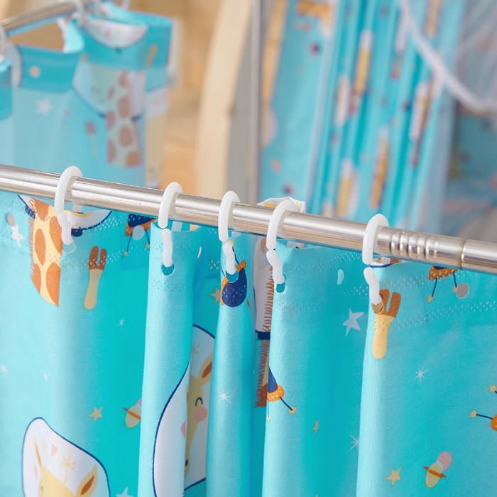 91家纺网 家纺一手货源 找家纺 迪凡保罗蚊帐2021新款5820不锈钢支架遮光帘子母床拉链蚊帐 太空鹿