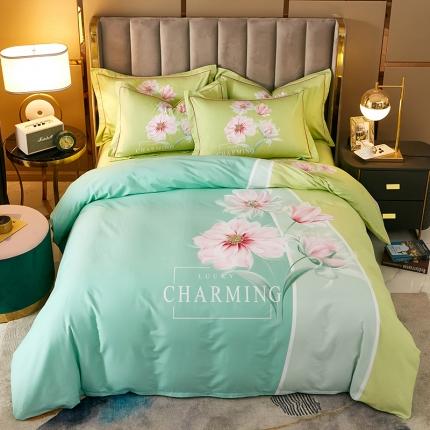 91家纺网 家纺一手货源 找家纺 （总）雲归梦 2021全棉大版四件套中国风花卉