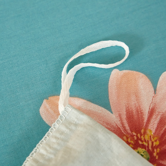 91家纺网 家纺一手货源 找家纺 雲归梦 2021全棉大版四件套中国风花卉朝花夕拾（绿）