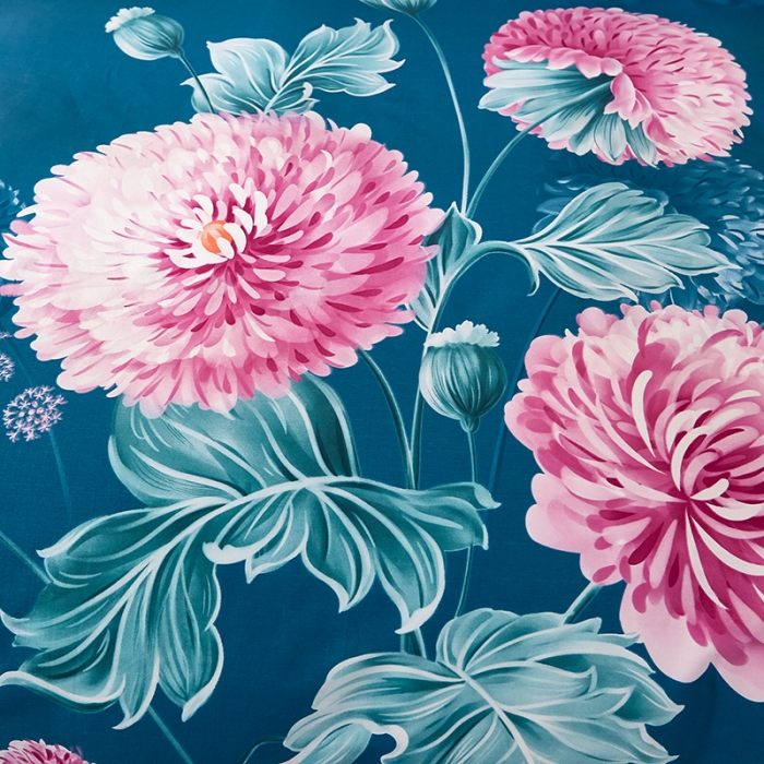 91家纺网 家纺一手货源 找家纺 雲归梦 2021全棉大版四件套中国风花卉 黛瑞亚（兰）