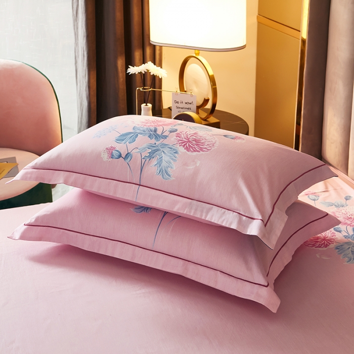 91家纺网 家纺一手货源 找家纺 雲归梦 2021全棉大版四件套中国风花卉 黛瑞亚（兰）