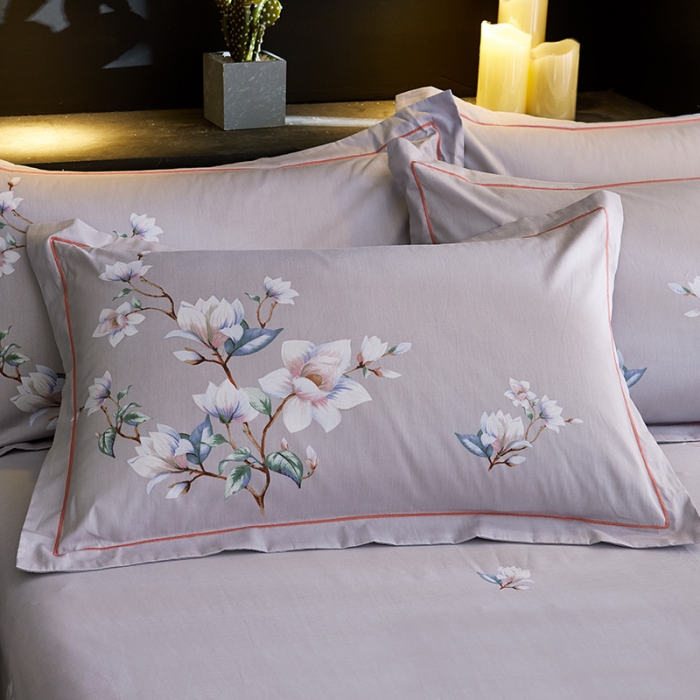 91家纺网 家纺一手货源 找家纺 雲归梦 2021全棉大版四件套中国风花卉 芳华