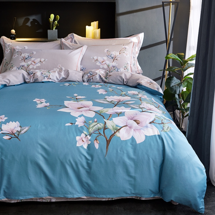 91家纺网 家纺一手货源 找家纺 雲归梦 2021全棉大版四件套中国风花卉 芳华