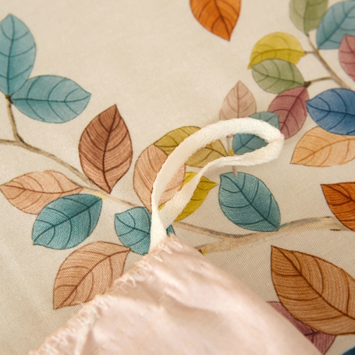 91家纺网 家纺一手货源 找家纺 雲归梦 2021全棉大版四件套中国风花卉 红叶题诗