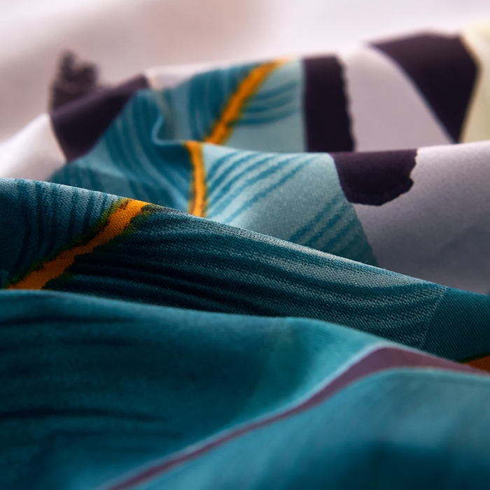 91家纺网 家纺一手货源 找家纺 雲归梦 2021全棉大版四件套中国风花卉空谷幽兰