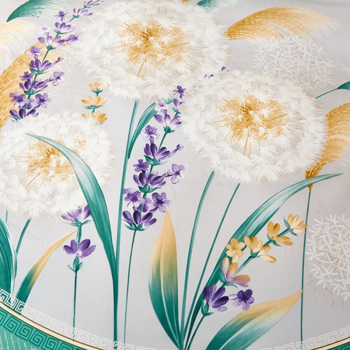 91家纺网 家纺一手货源 找家纺 雲归梦 2021全棉大版四件套中国风花卉芦苇漾情