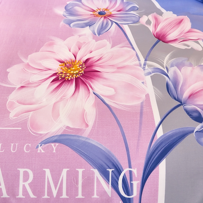 91家纺网 家纺一手货源 找家纺 雲归梦 2021全棉大版四件套中国风花卉 魅兰莎（粉）