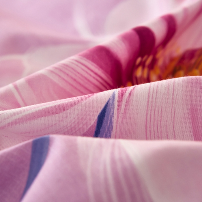 91家纺网 家纺一手货源 找家纺 雲归梦 2021全棉大版四件套中国风花卉 魅兰莎（粉）