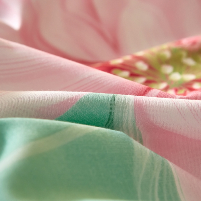 91家纺网 家纺一手货源 找家纺 雲归梦 2021全棉大版四件套中国风花卉 魅兰莎（绿）