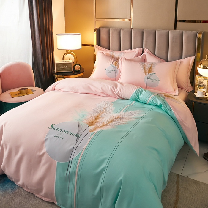 91家纺网 家纺一手货源 找家纺 雲归梦 2021全棉大版四件套中国风花卉 莫丽卡