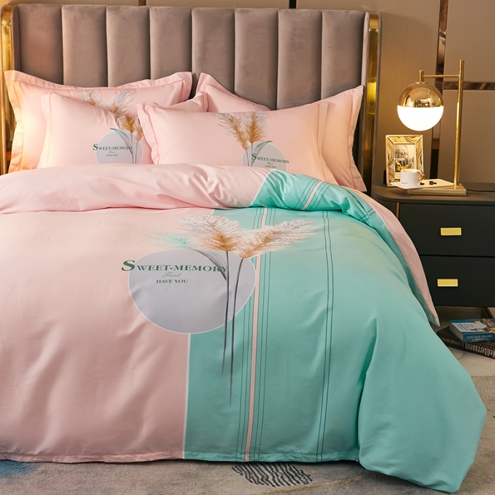 91家纺网 家纺一手货源 找家纺 雲归梦 2021全棉大版四件套中国风花卉 莫丽卡