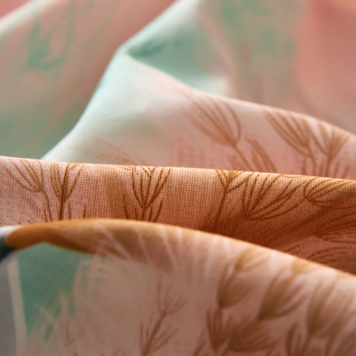 91家纺网 家纺一手货源 找家纺 雲归梦 2021全棉大版四件套中国风花卉 莫丽卡