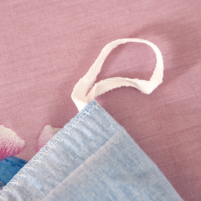 91家纺网 家纺一手货源 找家纺 雲归梦 2021全棉大版四件套中国风花卉 俏丽多姿（粉兰）