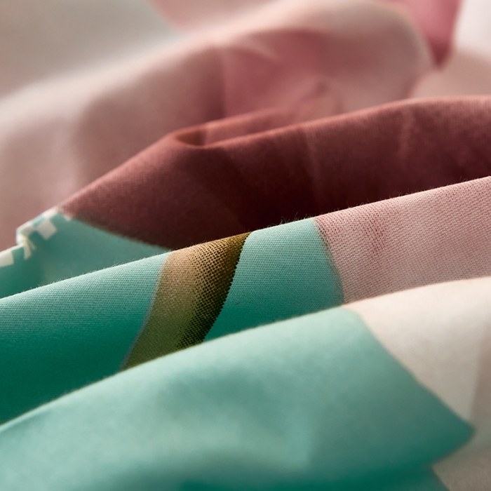 91家纺网 家纺一手货源 找家纺 雲归梦 2021全棉大版四件套中国风花卉 水语自然（粉）