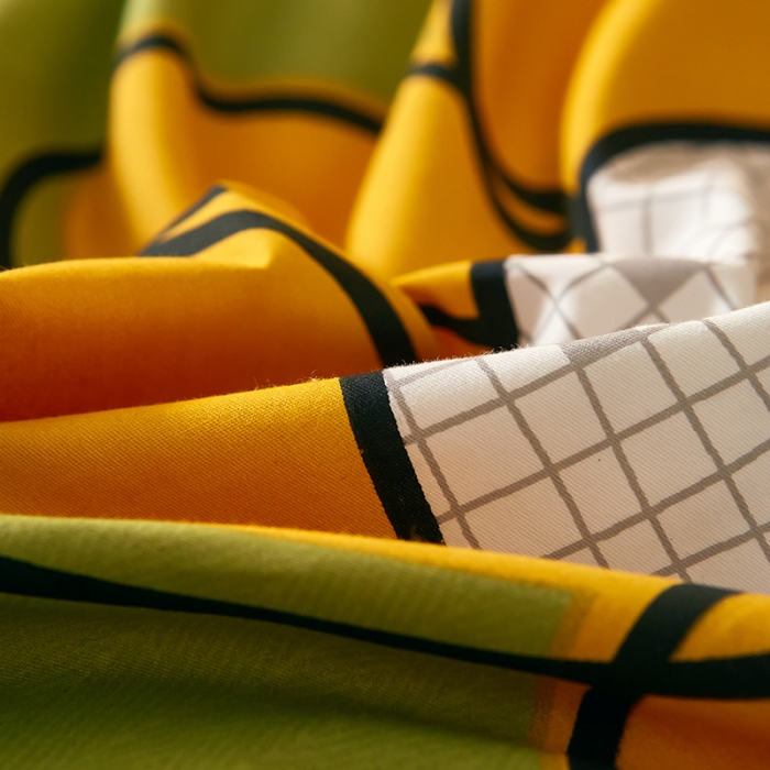 91家纺网 家纺一手货源 找家纺 雲归梦 2021全棉大版四件套中国风花卉 天生丽质（绿）