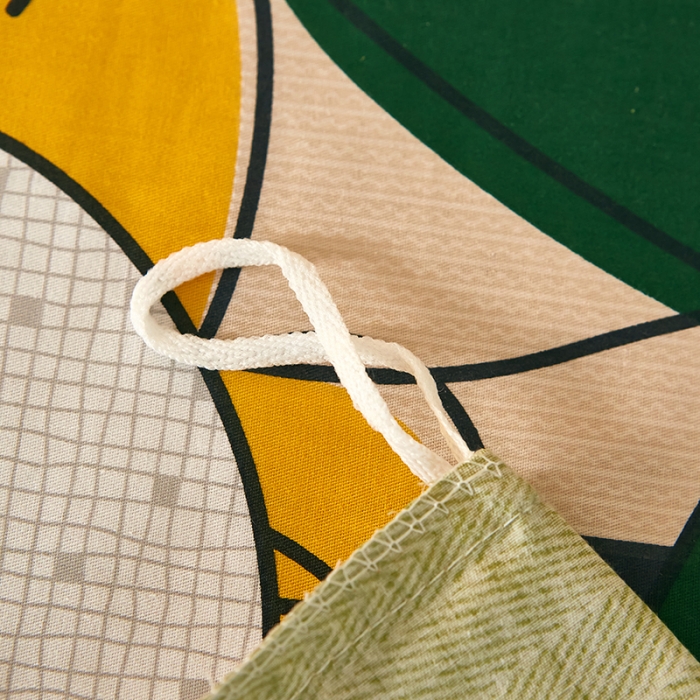 91家纺网 家纺一手货源 找家纺 雲归梦 2021全棉大版四件套中国风花卉 天生丽质（绿）