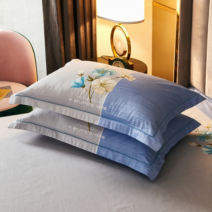 91家纺网 家纺一手货源 找家纺 雲归梦 2021全棉大版四件套中国风花卉 香蜜