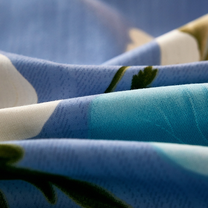 91家纺网 家纺一手货源 找家纺 雲归梦 2021全棉大版四件套中国风花卉 香蜜