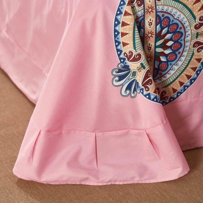 91家纺网 家纺一手货源 找家纺 雲归梦 2021全棉大版四件套中国风花卉 晓窗花梦