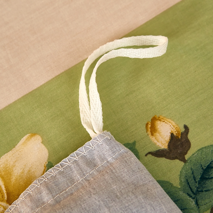 91家纺网 家纺一手货源 找家纺 雲归梦 2021全棉大版四件套中国风花卉 烟花易冷（绿）