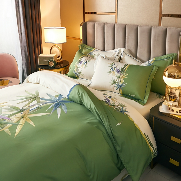 91家纺网 家纺一手货源 找家纺 雲归梦 2021全棉大版四件套中国风花卉 枕上书