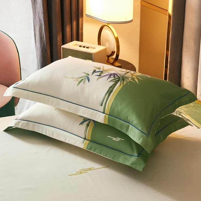 91家纺网 家纺一手货源 找家纺 雲归梦 2021全棉大版四件套中国风花卉 枕上书