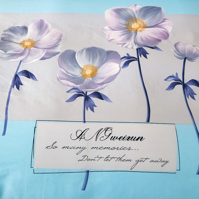 91家纺网 家纺一手货源 找家纺 雲归梦 2021全棉大版四件套中国风花卉知音相遇