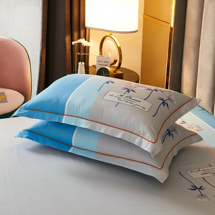 91家纺网 家纺一手货源 找家纺 雲归梦 2021全棉大版四件套中国风花卉知音相遇